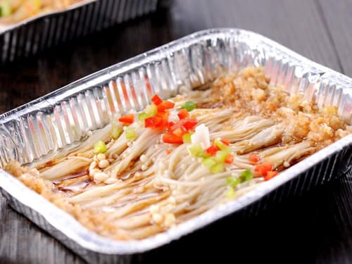 永康锡纸烤金针菇